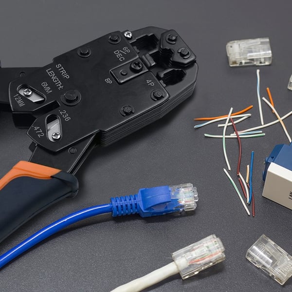 Qoltec RJ45 modulært kontaktstik CAT6 FTP forgyldt 100 stk