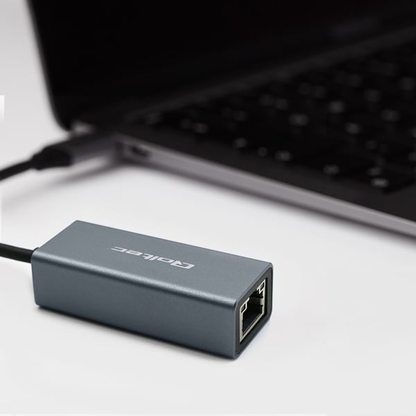 Qoltec Netværksadapter USB-C 3.1 | RJ45 | Ethernet | 1000Mb/s | Aluminium