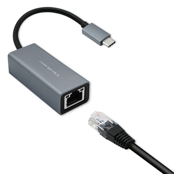 Qoltec Netværksadapter USB-C 3.1 | RJ45 | Ethernet | 1000Mb/s | Aluminium