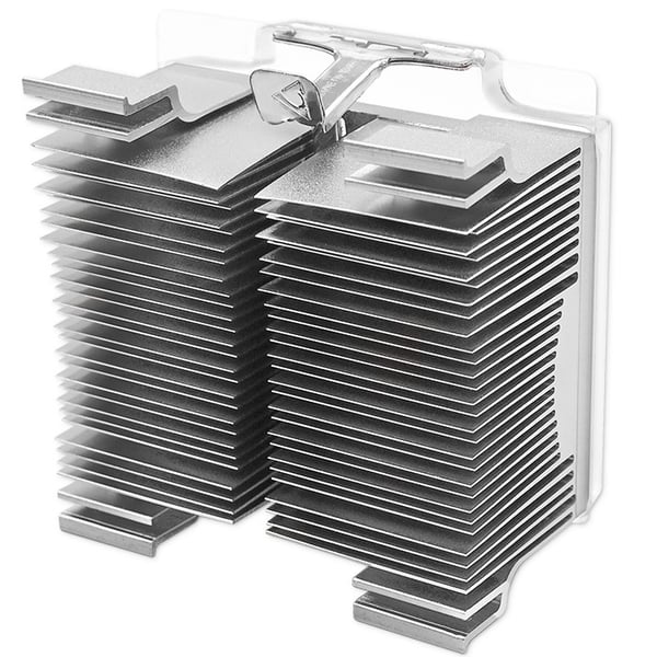 Universell extruderad kylare med lameller i aluminium