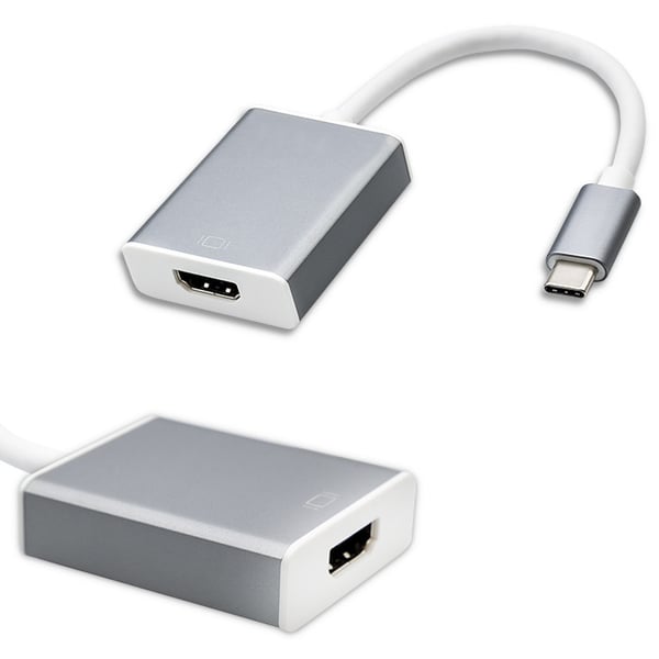 Qoltec USB-C 3.1 adapter till HDMI 4K med MHL aluminiumdesign