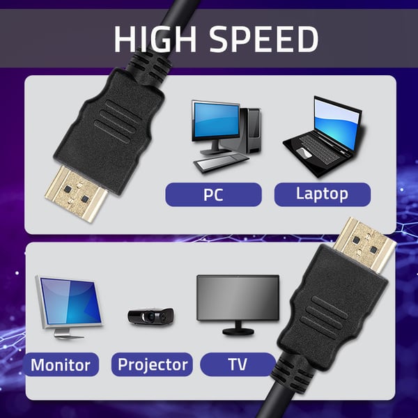 Qoltec HDMI-kaapeli v1.4 | Nopea | 4K | 30Hz | 30AWG | kulta | 2m
