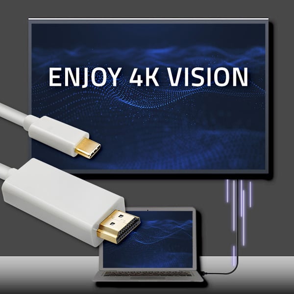Qoltec USB 3.1 Type-C han til HDMI A han-kabel 4K alternativ tilstand 1 m