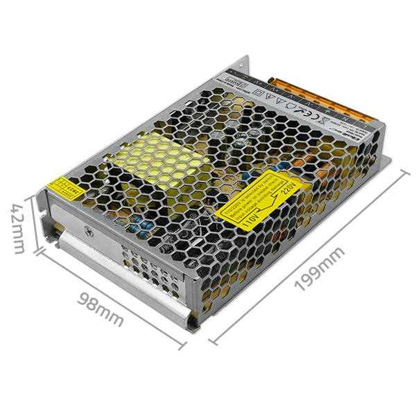 Qoltec strömförsörjning för LED 150W 12V 12,5A aluminium