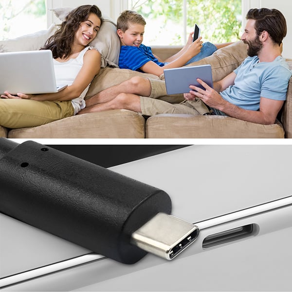 Qoltec snabbladdare PD 120W Turbo 5-28V 3-4,5A USB-C svart