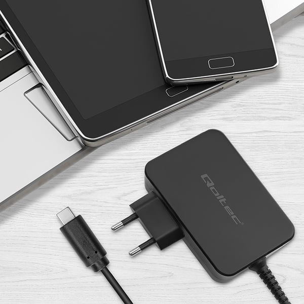 Qoltec snabbladdare PD 120W Turbo 5-28V 3-4,5A USB-C svart