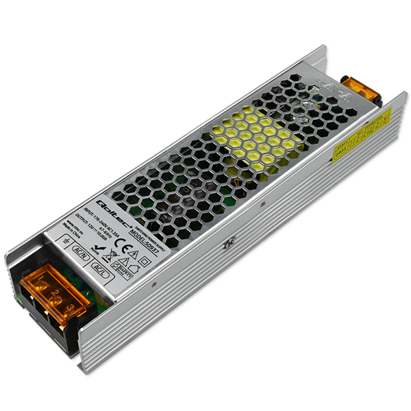 Qoltec LED-Hakkuvirtalähde IP20 | 120W | 12V | 10A | Ohut