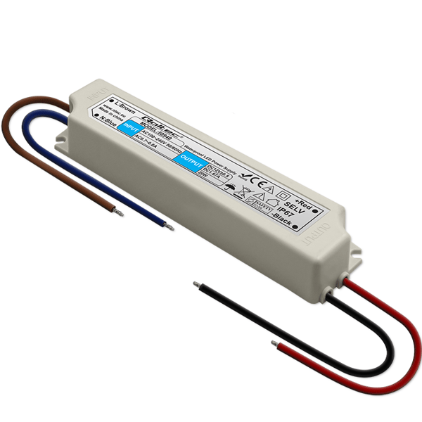 Qoltec LED-strømforsyning IP67 20W 12V 1,6A vandtæt hvid