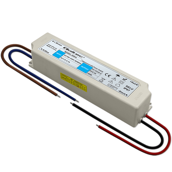 Qoltec LED-strømforsyning IP67 100W 12V 8,3A vandtæt hvid