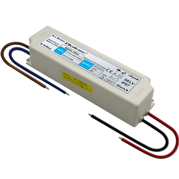 Qoltec LED-strømforsyning IP67 36W 12V 3A vandtæt hvid