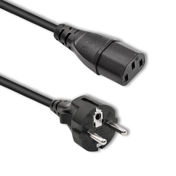 Qoltec IEC C13/schuko-virtakaapeli | 3x0,75mm² | 1,8m Qoltec IEC C13/schuko-virtakaapeli | 3x0,75mm² | 1,8m