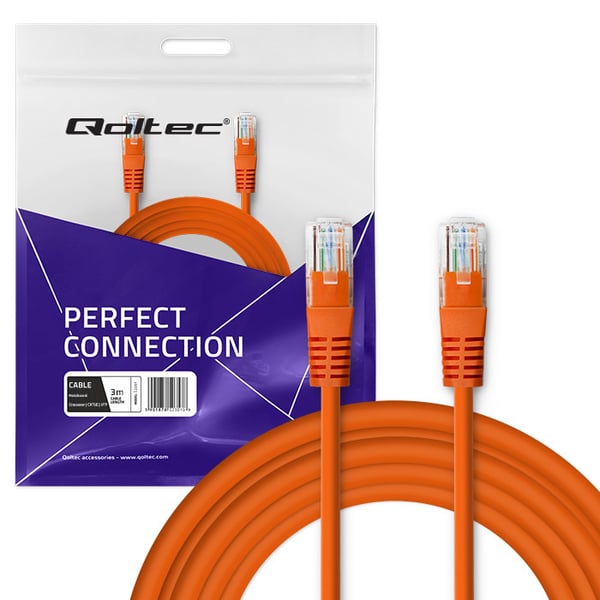 Qoltec Patchcord Crossover-kabel CAT5E UTP 3m