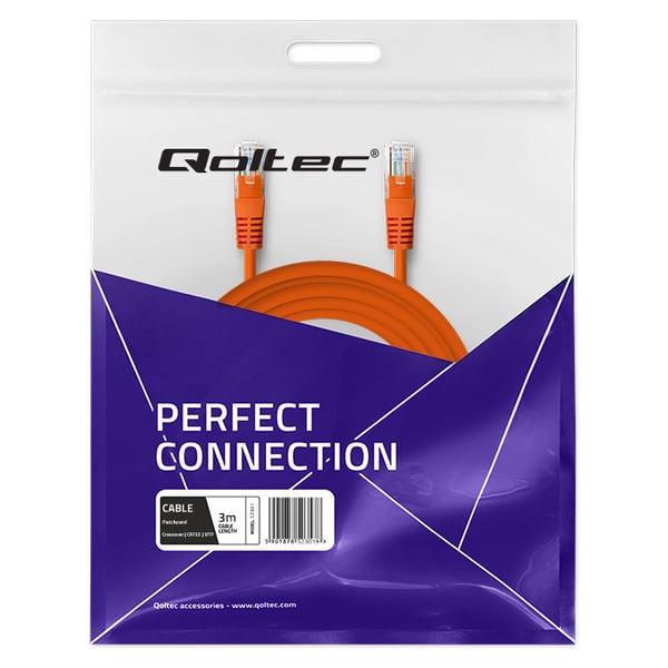 Qoltec Patchcord Crossover-kabel CAT5E UTP 3m