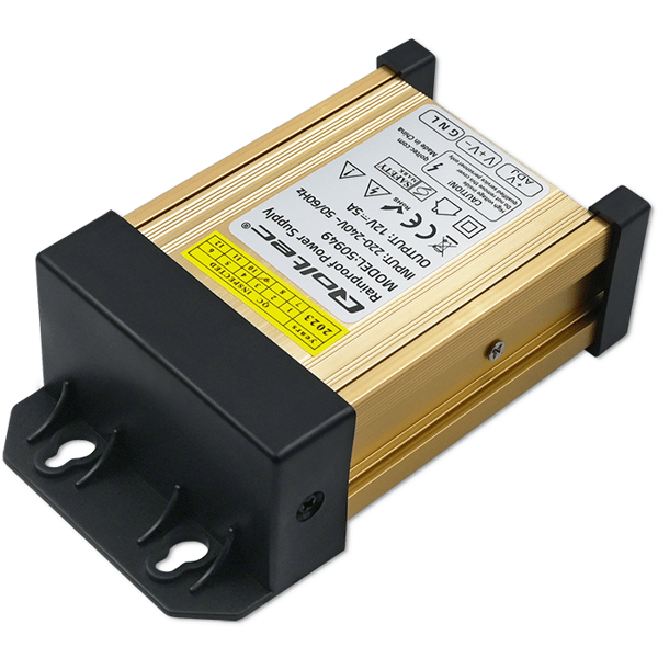 Qoltec LED-strømforsyning IP45 60W 12V 5A vandtæt