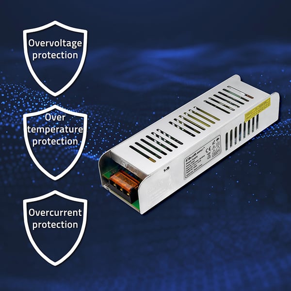 Qoltec LED-switchande nätaggregat IP20 150W 12V 12,5A slimmad