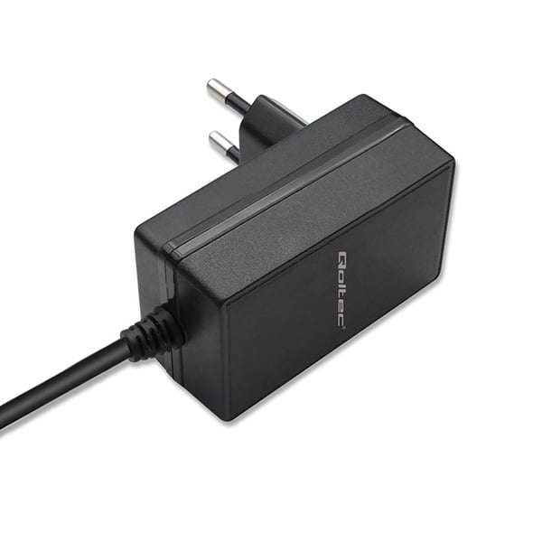 Qoltec superhastig PD-oplader til Raspberry PI 5, USB-C, 27W, 5,1V, 5A, sort