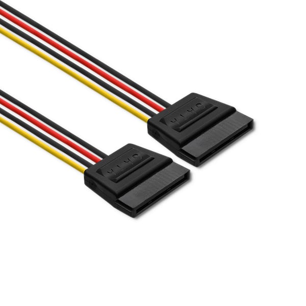 Qoltec POWER MOLEX adapterkabel 2x SATA 0,2m
