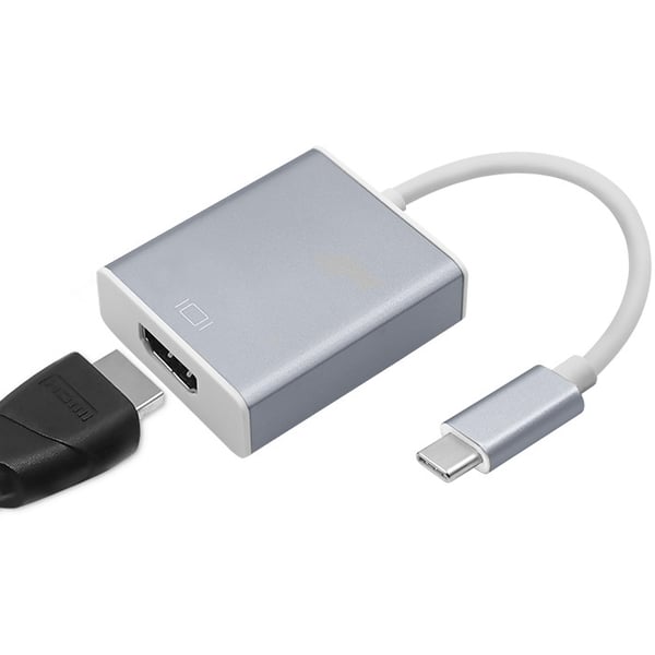 Qoltec USB-C 3.1 adapter till HDMI 4K med MHL aluminiumdesign