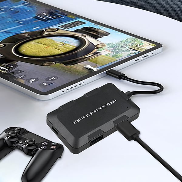 Qoltec Hub-adapter USB-C 3.1 5-i-1 med 4x USB 3.0 och micro-USB