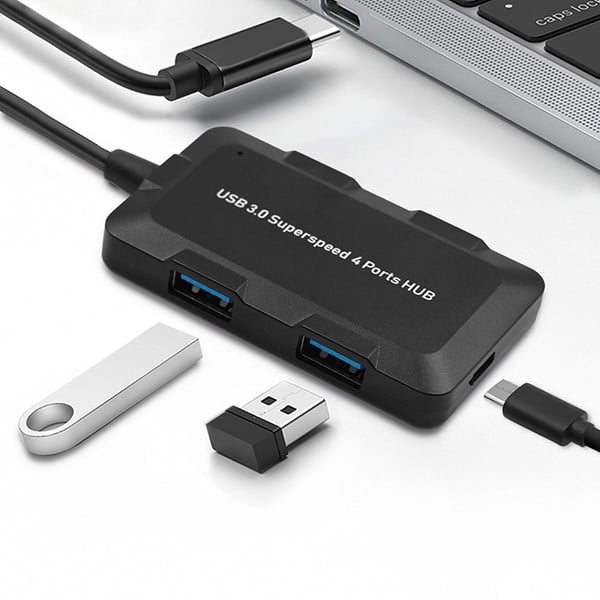 Qoltec Hub-adapter USB-C 3.1 5-i-1 med 4x USB 3.0 och micro-USB