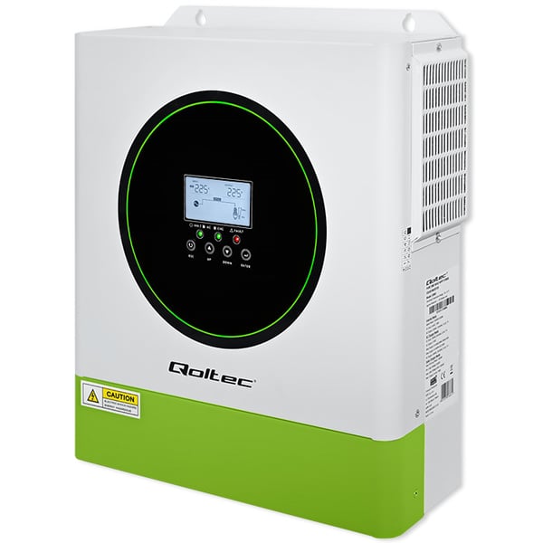 Qoltec hybrid off-grid solcelleinverter 3500W 100A 24V MPPT BMS Wi-Fi sinusbølge effektfaktor 1.0 Qoltec hybrid off-grid solcelleinverter 3500W 100A 24V MPPT BMS Wi-Fi sinusbølge effektfaktor 1.0