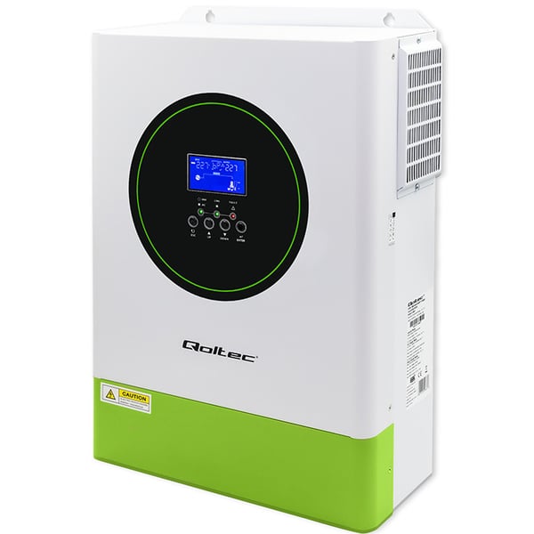 Qoltec Modulaarinen Hybridi Off-Grid Aurinkoinvertteri 6200W | 120A | 48V | MPPT | Jopa 12 yksikköä | BMS | Sinus | Wi-Fi-vaihtoehto | Tehokerroin 1.0