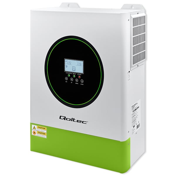 Qoltec Hybrid Off-Grid Aurinkoinvertteri 11000W | 160A | 48V | MPPT | BMS | Sinus | Wi-Fi-vaihtoehto | Tehokerroin 1.0