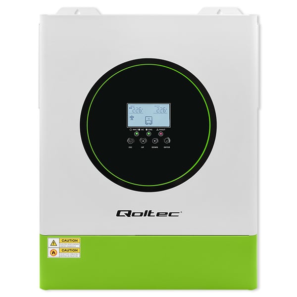 Qoltec Hybrid Off-Grid Aurinkoinvertteri 11000W | 160A | 48V | MPPT | BMS | Sinus | Wi-Fi-vaihtoehto | Tehokerroin 1.0