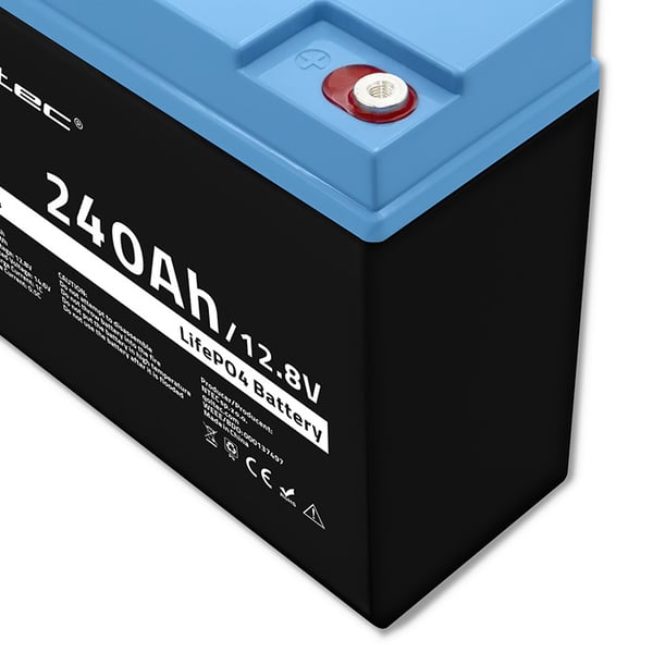 Qoltec LiFePO4 lithiumjernfosfatbatteri 12,8V 24Ah 307,2Wh med BMS