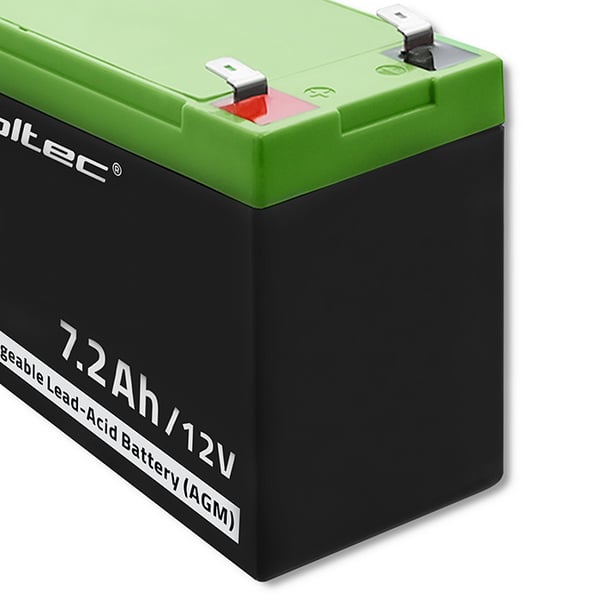 Qoltec AGM-batteri 12V 7,2Ah vedligeholdelsesfrit til UPS og sikkerhed