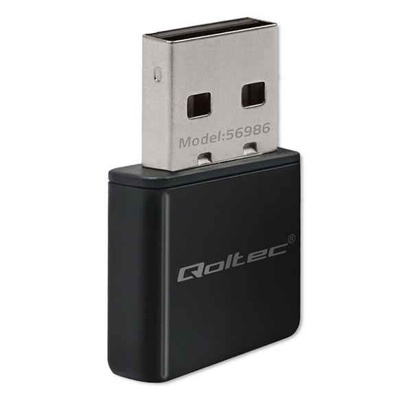 Qoltec Langaton Erittäin Nopea Mini-Nano WiFi-sovitin | Standard N | USB 2.0 | 300Mbps