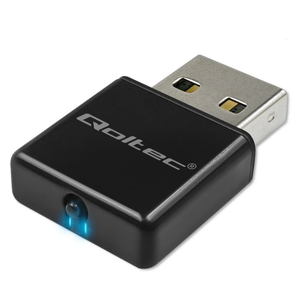 Qoltec Langaton Erittäin Nopea Mini-Nano WiFi-sovitin | Standard N | USB 2.0 | 300Mbps