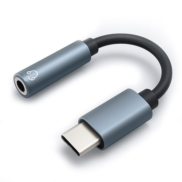 Qoltec USB-C til 3,5 mm jack adapter, aluminium, 10 cm Qoltec USB-C til 3,5 mm jack adapter, aluminium, 10 cm