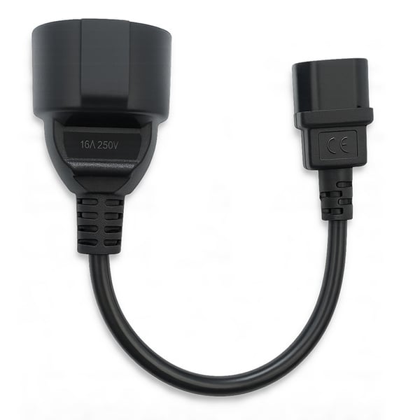 Qoltec adapter IEC 320 C14 til fransk stik 0,15 m