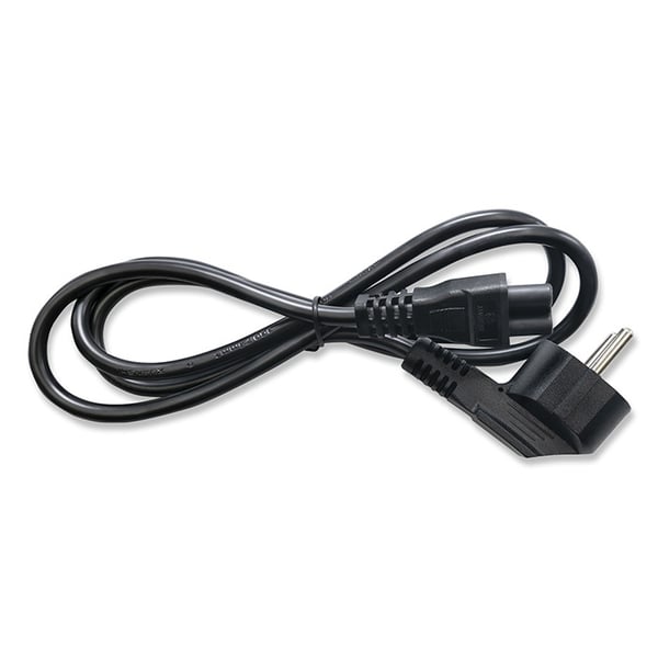 Qoltec vinklad SCHUKO-strömkabel IEC C5 klöverbladet 3x1.0mm² 1.5m