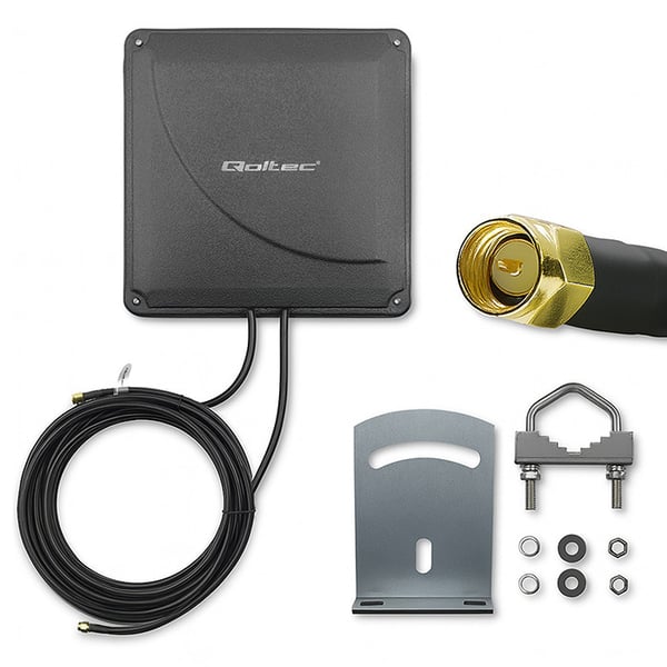 Qoltec 4G LTE DUAL MIMO boosterantenne 35 dBi 50W 2x SMA-stik