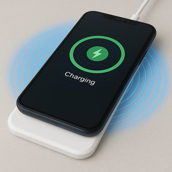 Qoltec trådlös induktiv laddare Qualcomm QuickCharge 3.0 10W vit