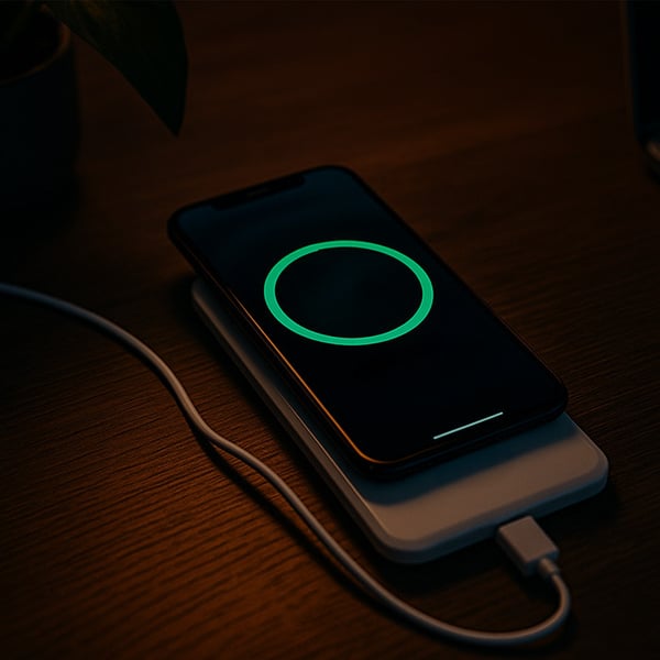Qoltec trådlös induktiv laddare Qualcomm QuickCharge 3.0 10W vit