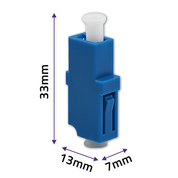 Qoltec LC/UPC fiberoptisk adapter | Simplex | Singelläge