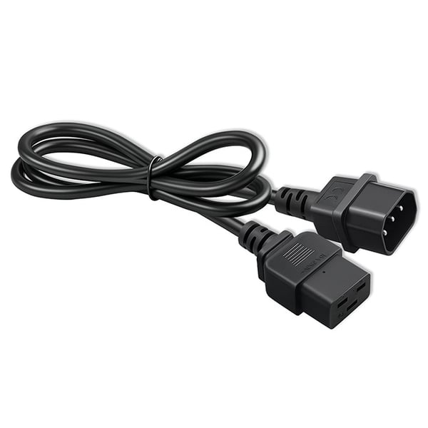 Qoltec IEC C14/C19 förlängningskabel för ström | 3x1.5mm² | 2m