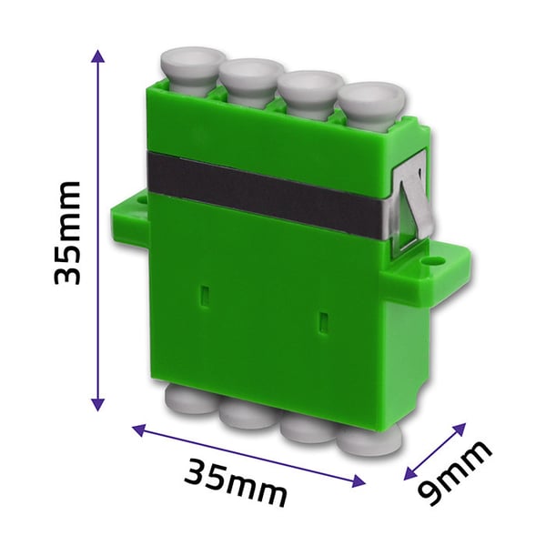 Qoltec LC/APC fiberoptisk adapter dobbeltfyrring enkeltmode