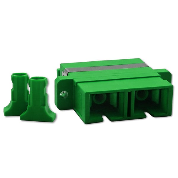 Qoltec SC/APC fiberoptisk adapter duplex singelläge