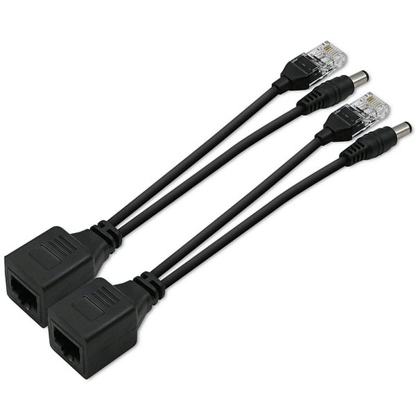 Qoltec PoE-virtalähde | LAN | RJ-45 | 5,5 * 2,1 mm