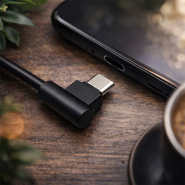 Qoltec USB Type C Han-kabel | USB 2.0 A Han | 1 m