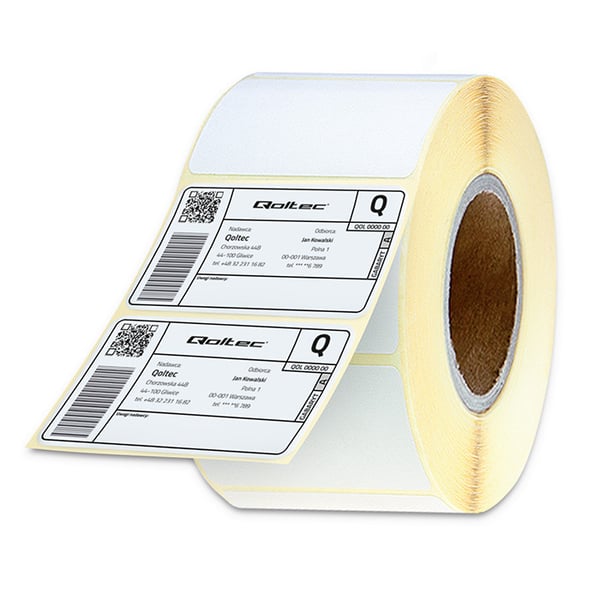 Qoltec värmöverföringsetiketter 50 x 30 mm, 1000 st