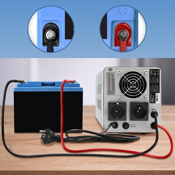 Qoltec LiFePO4 litiumbatteri 12,8V 30Ah 384Wh med BMS