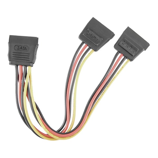 Qoltec SATA-splitterkabel hun | 2x hun | 0,5m