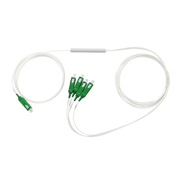 Qoltec splitter 1x4 SC/APC - SC/APC G.657A singelmod 0,9 mm