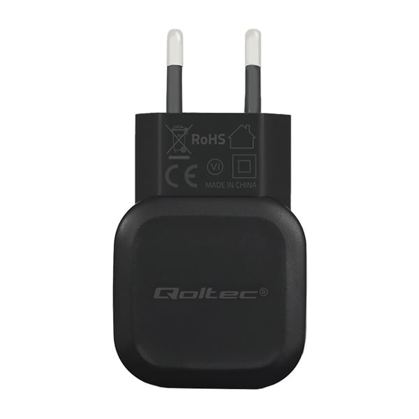Qoltec vægglader 12W 5V 2.4A USB