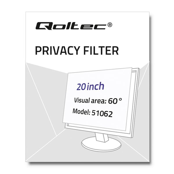 Qoltec-tietosuoja 20"" | 16:10 | Silmiensuoja | Panoraama